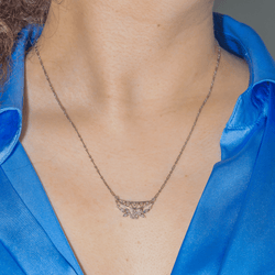 Collier en or blanc et diamants - Castafiore