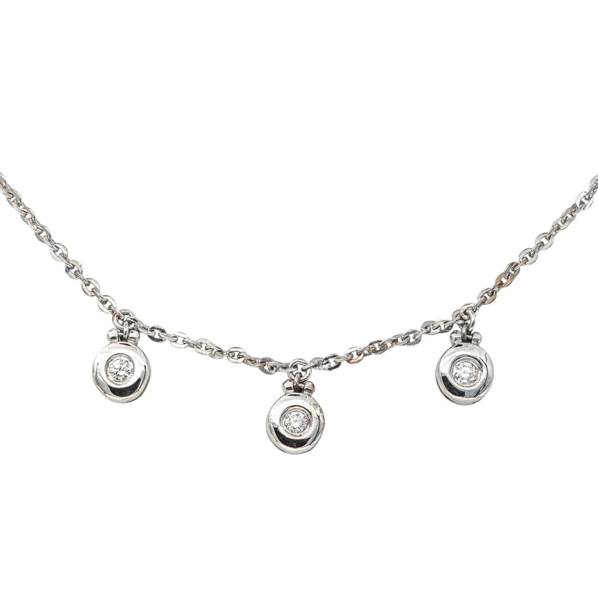 Collier en or blanc et diamants - Castafiore