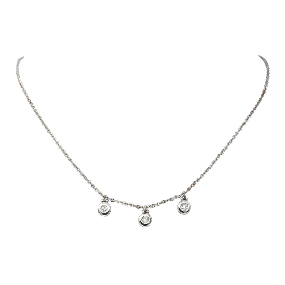 Collier en or blanc et diamants - Castafiore