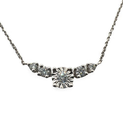 Collier en or blanc et diamants - Castafiore