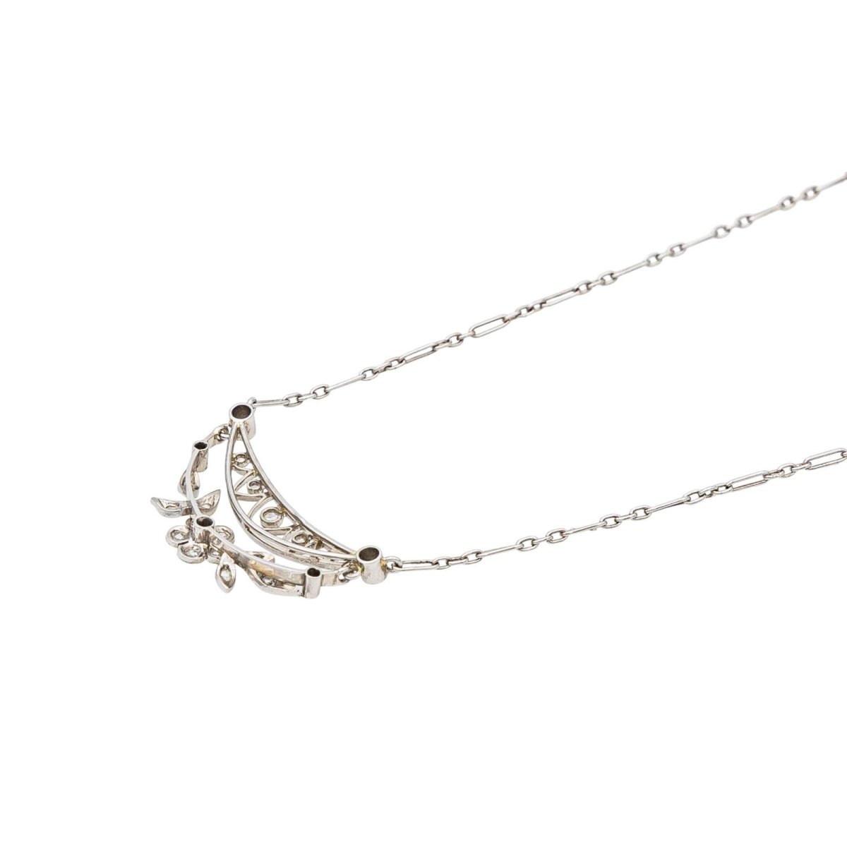 Collier en or blanc et diamants - Castafiore