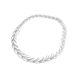 Necklace "Flippers white gold, diamonds.