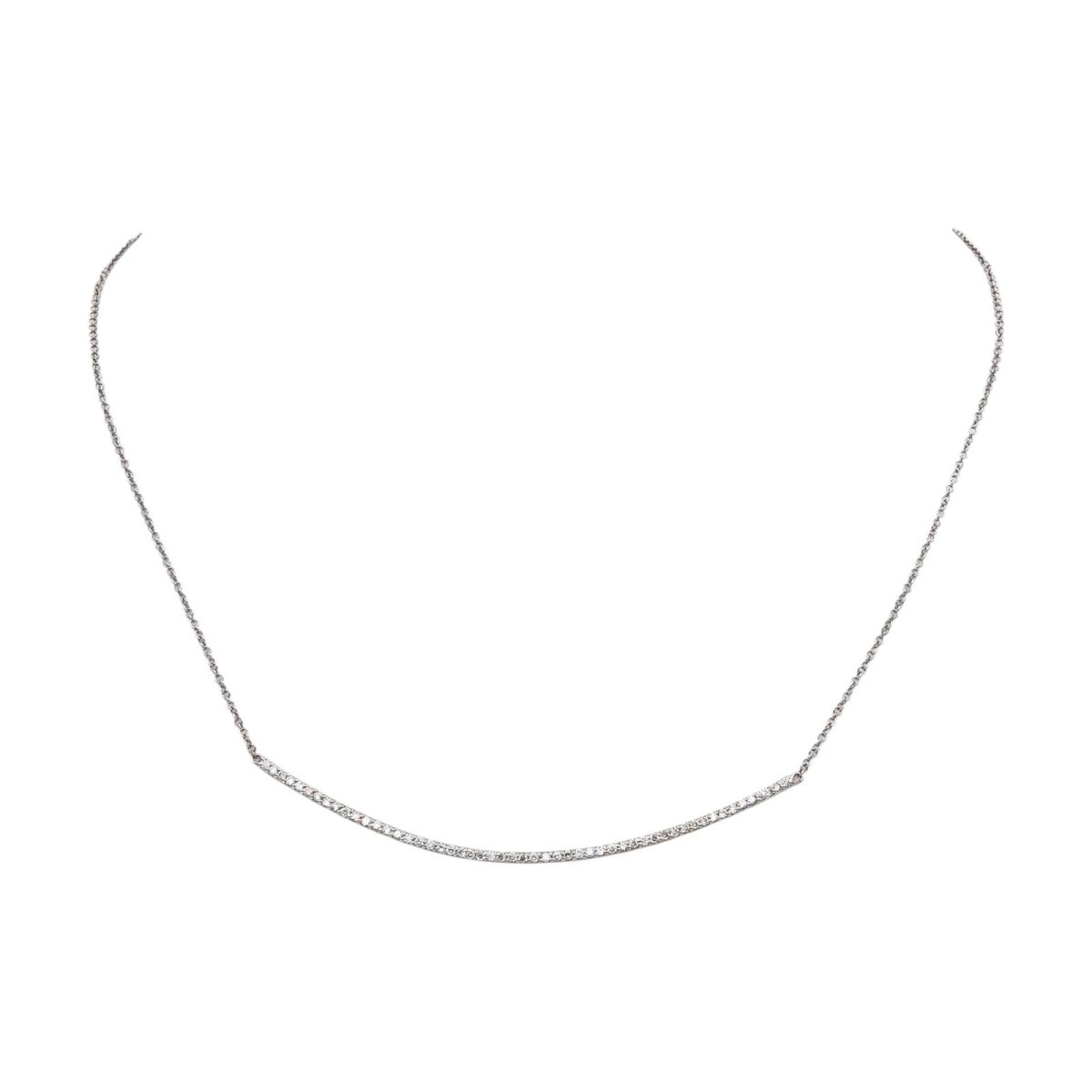 Necklace White gold diamond