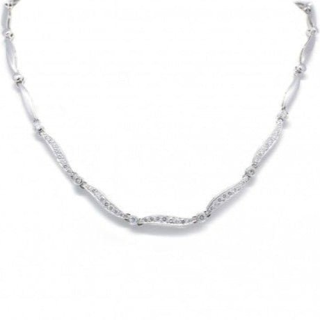 Collier en or blanc et diamants - Castafiore