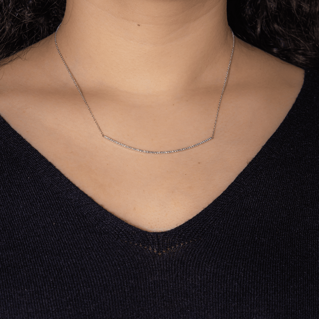 Necklace White gold diamond