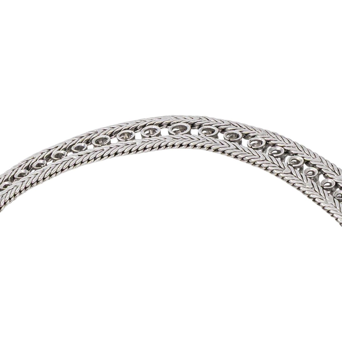 Collier en or blanc et diamants - Castafiore