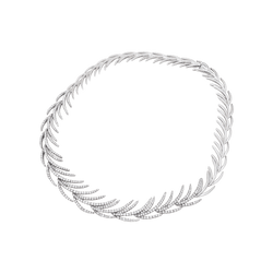Necklace "Flippers white gold, diamonds.