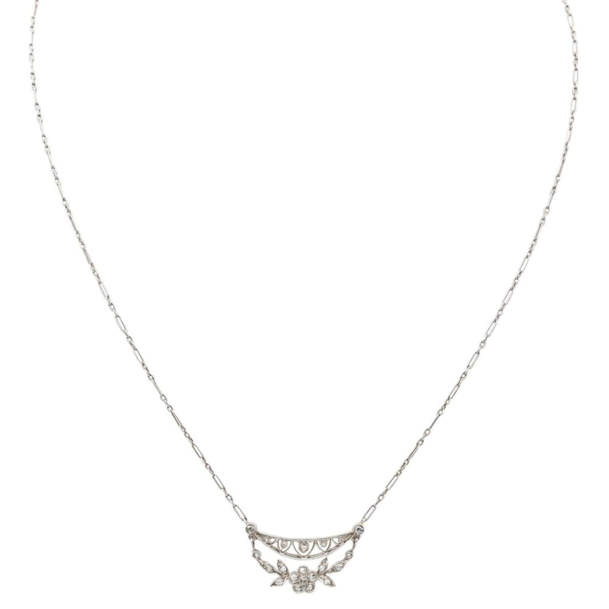 Collier en or blanc et diamants - Castafiore