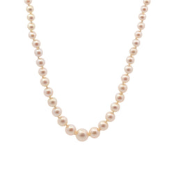 Collier en or blanc, perles et diamants - Castafiore
