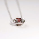 Collier en or blanc, tourmaline rose et diamants - Castafiore