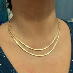 Collier en or jaune 2 rangs en or jaune - Castafiore