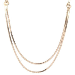 Collier en or jaune 2 rangs en or jaune - Castafiore