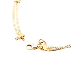 Collier en or jaune, citrines, grenats, péridots, topaze bleue, tourmalines roses, rubis et diamants - Castafiore