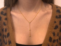 Collier en or jaune et diamants - Castafiore