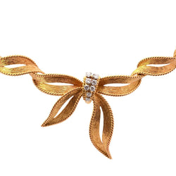 Collier en or jaune et diamants - Castafiore