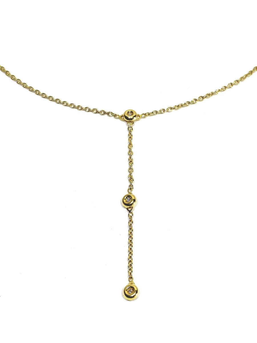 Collier en or jaune et diamants - Castafiore
