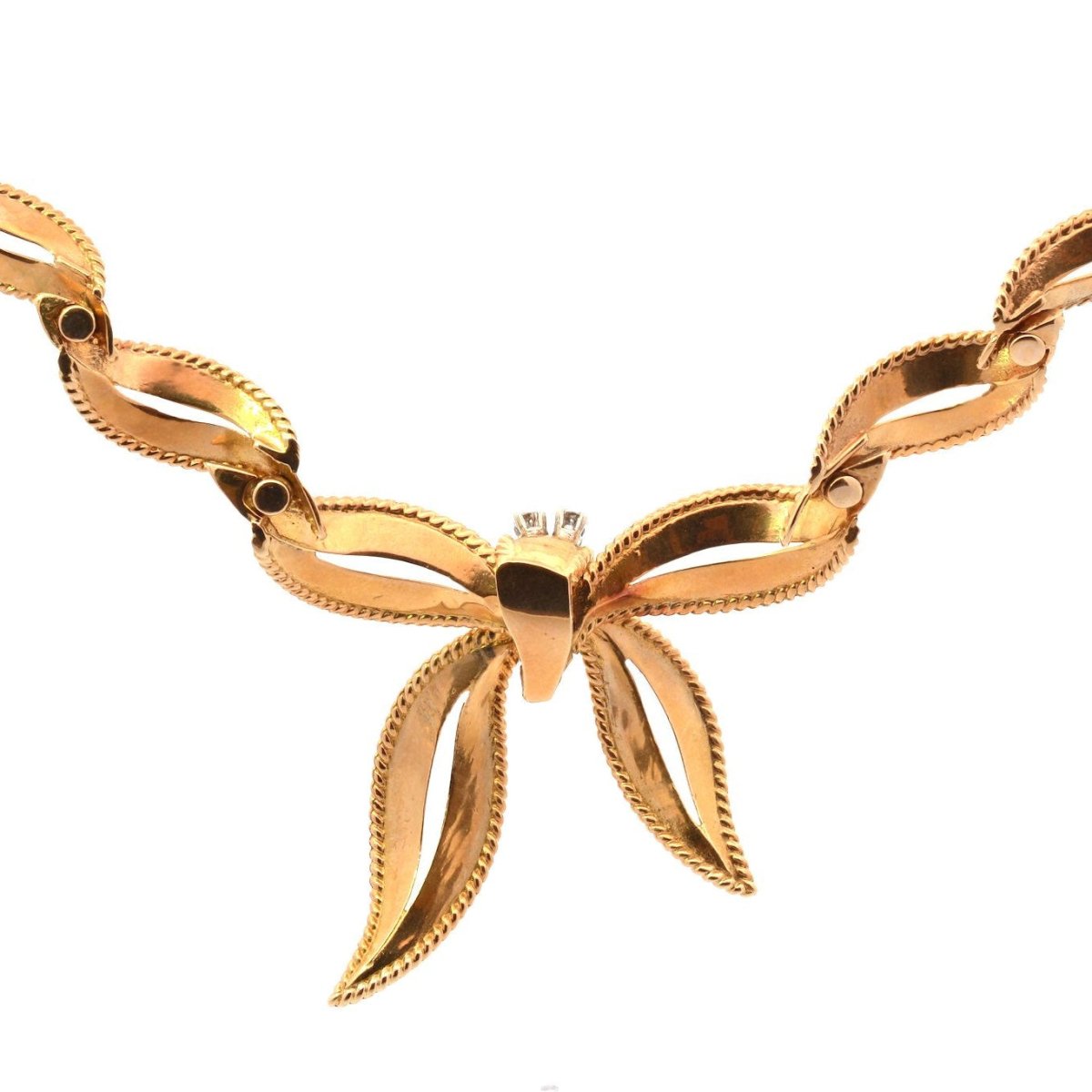 Collier en or jaune et diamants - Castafiore