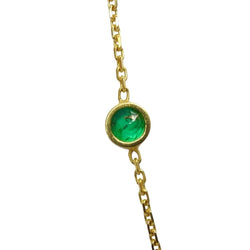 Collier en or jaune et émeraude - Castafiore