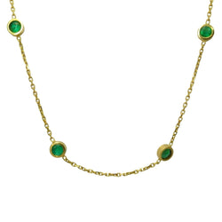 Collier en or jaune et émeraude - Castafiore