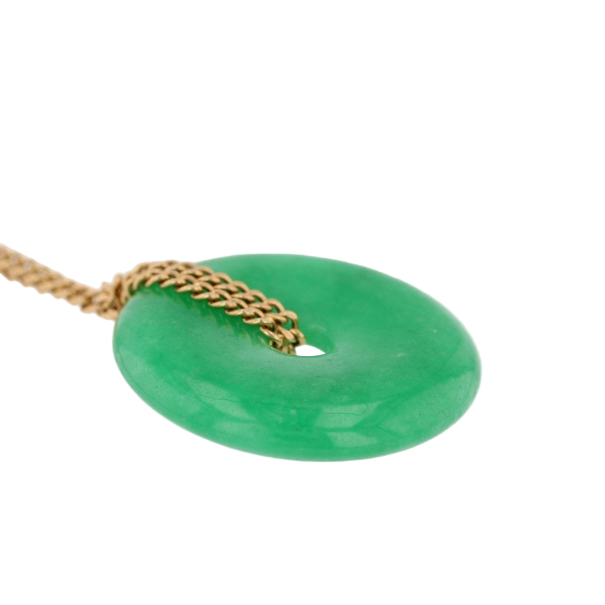 Collier en or jaune et jade - Castafiore