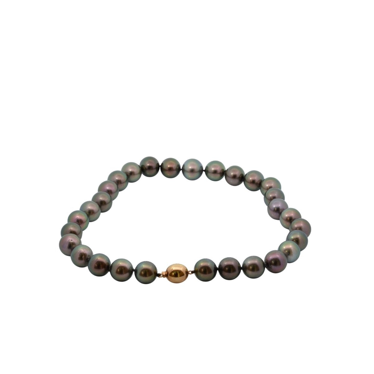 Collier en or jaune et perles de culture de Tahiti - Castafiore