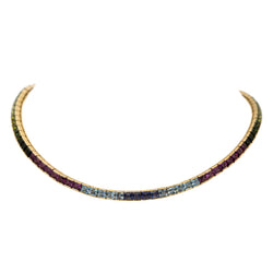 Collier en or jaune et pierres fines - Castafiore