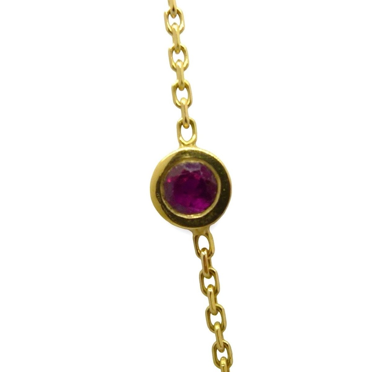 Collier en or jaune et rubis - Castafiore