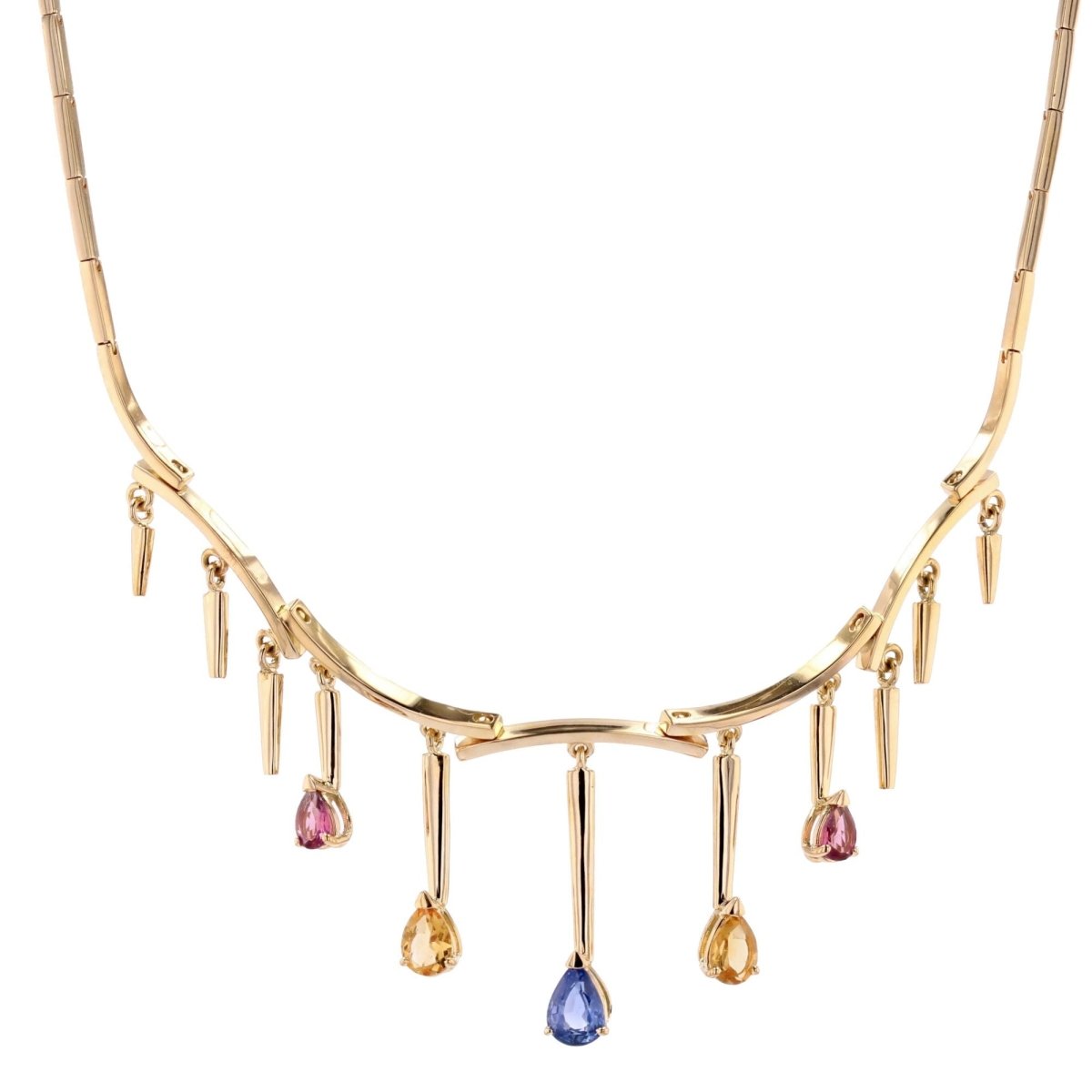 Collier en or jaune et saphirs - Castafiore