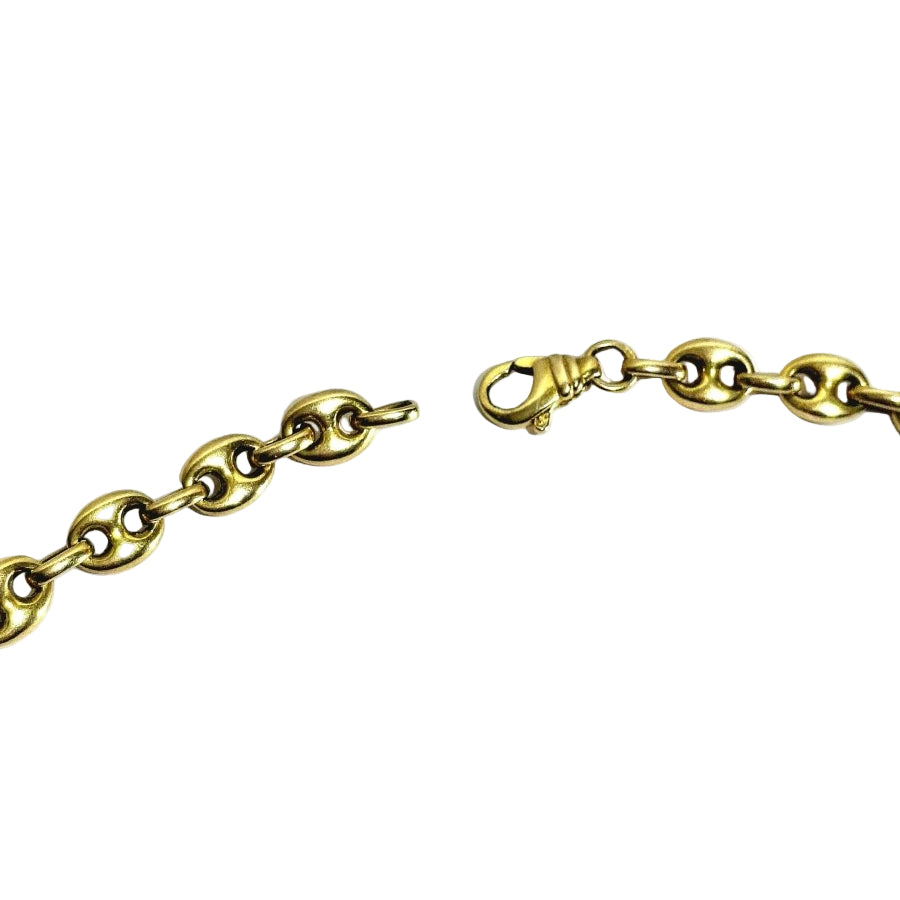 Collier en or jaune maille grain de café - Castafiore