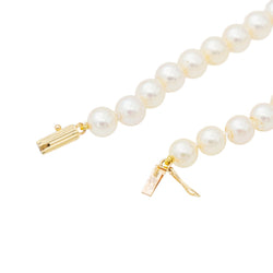 Collier en or jaune, perles, saphir et diamants - Castafiore