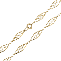 Collier en or maille filigranée - Castafiore