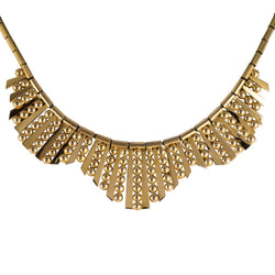 Collier en or motif rayonnant vintage - Castafiore