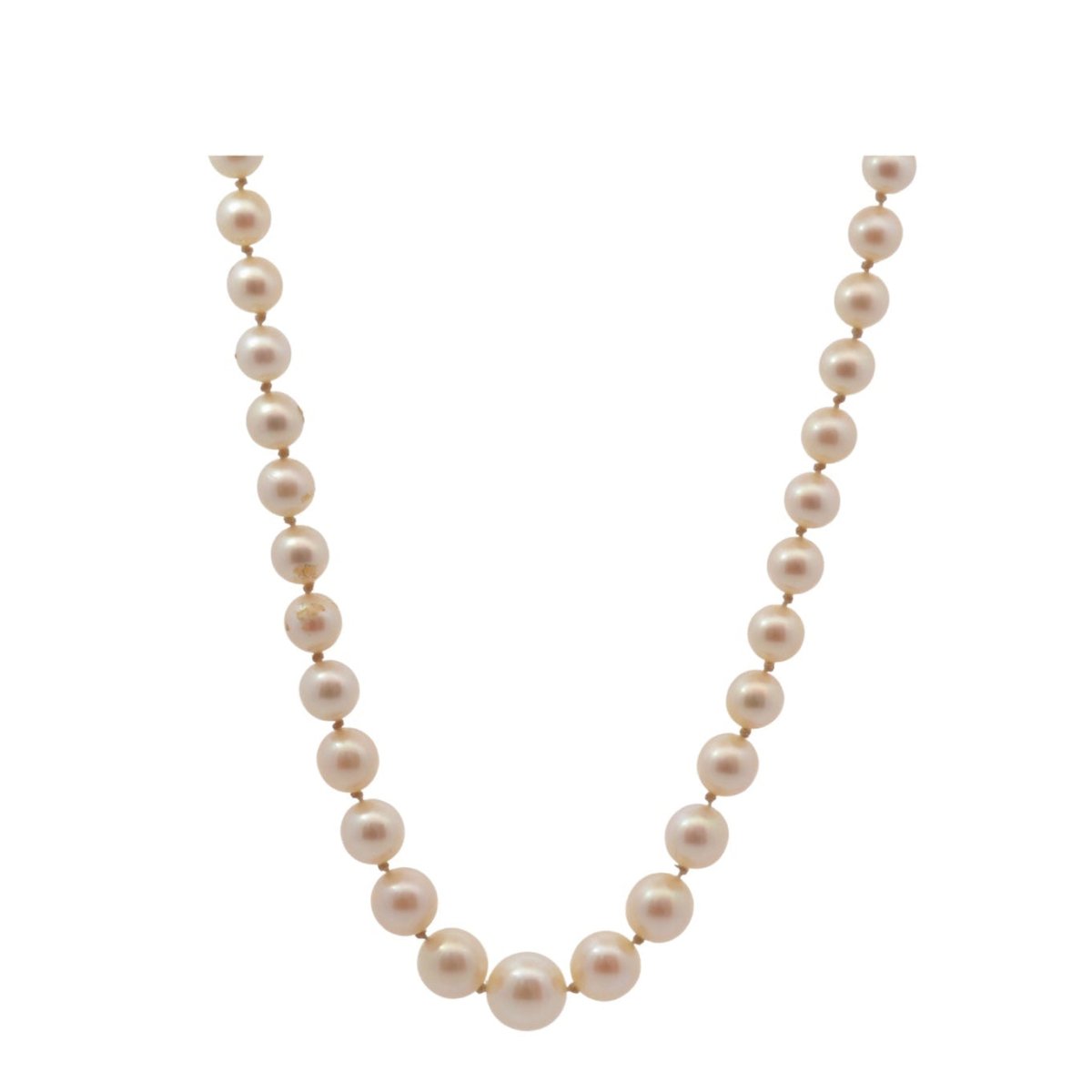 Collier en or rose et perles de culture - Castafiore