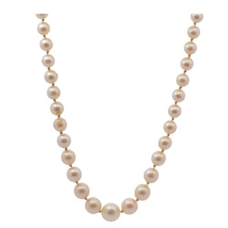 Collier en or rose et perles de culture - Castafiore