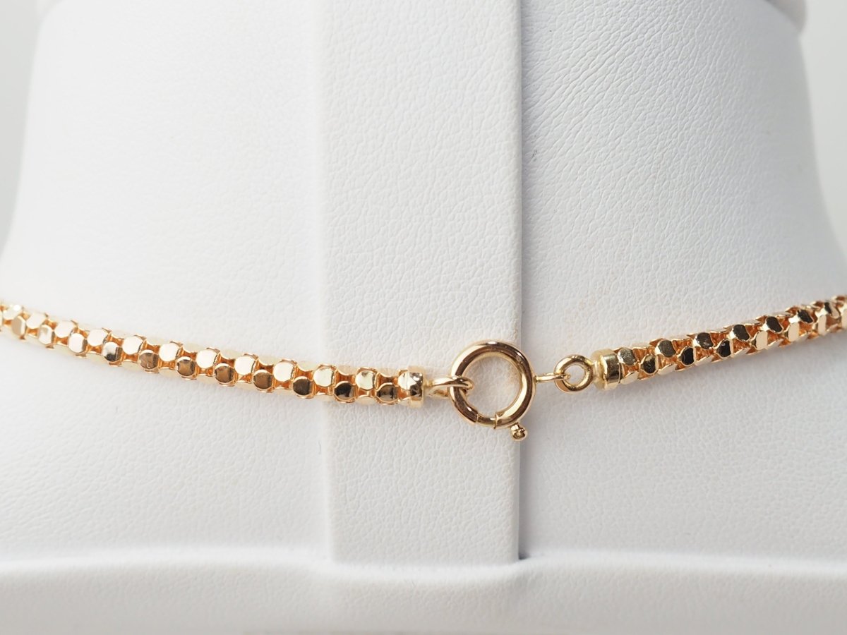 Collier en or rose, maille venitienne ronde - Castafiore