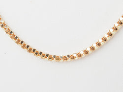 Collier en or rose, maille venitienne ronde - Castafiore