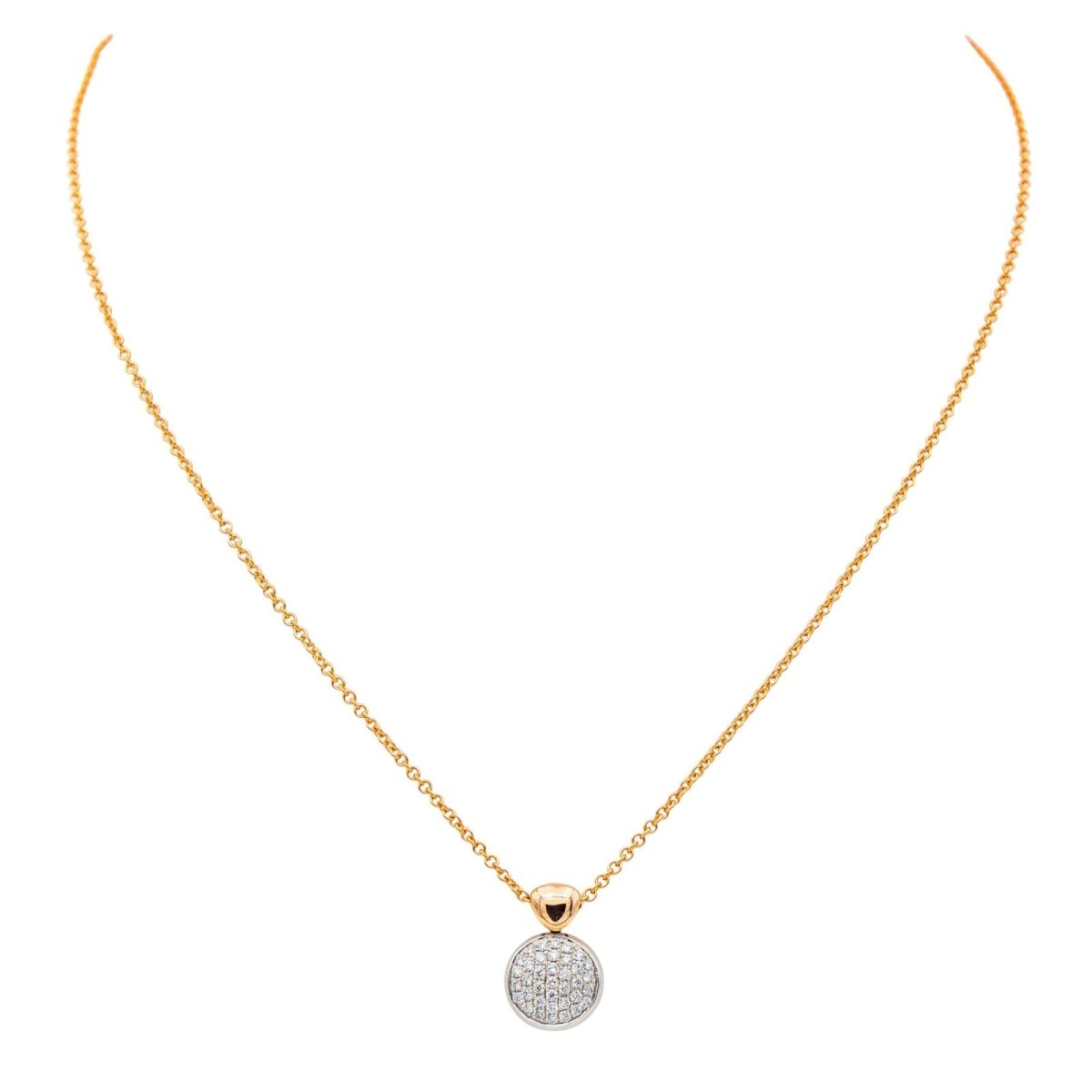 Collier en or rose, or blanc et diamants - Castafiore