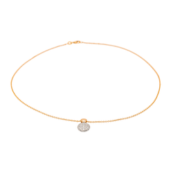 Collier en or rose, or blanc et diamants - Castafiore