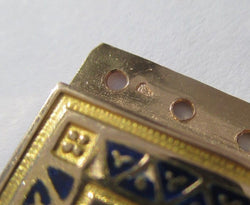 Collier Fermoir régional en or rose et émail - Castafiore