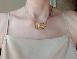 Collier Fermoir régional en or rose et émail - Castafiore