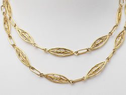 Collier filigrane ancien en or jaune - Castafiore