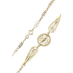 Collier filigrane ancien en or jaune - Castafiore