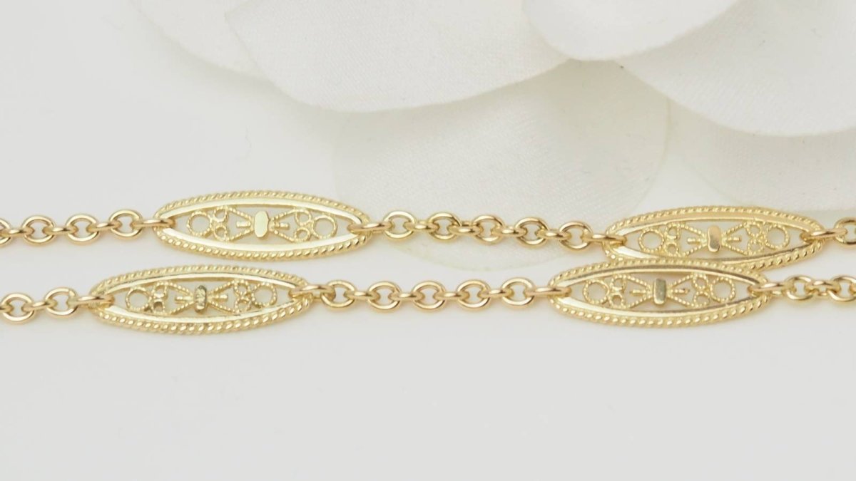 Collier filigrane en or jaune - Castafiore
