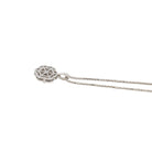 Collier Fleur Diamant en Or Blanc - Castafiore