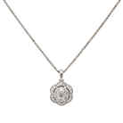 Collier Fleur Diamant en Or Blanc - Castafiore