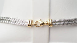 Collier FRED force 10 vintage en or jaune et acier - Castafiore