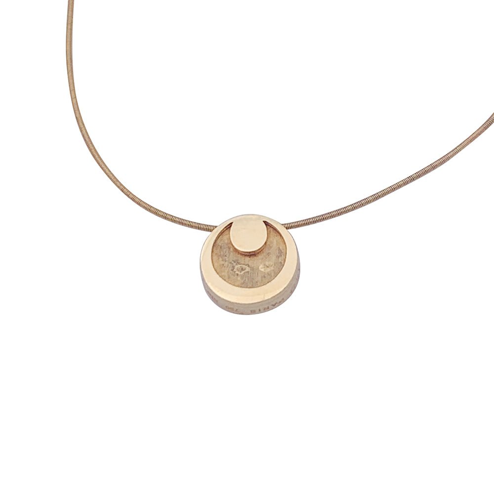 Collier Fred "Miss Fred Moon" or jaune, diamants. - Castafiore