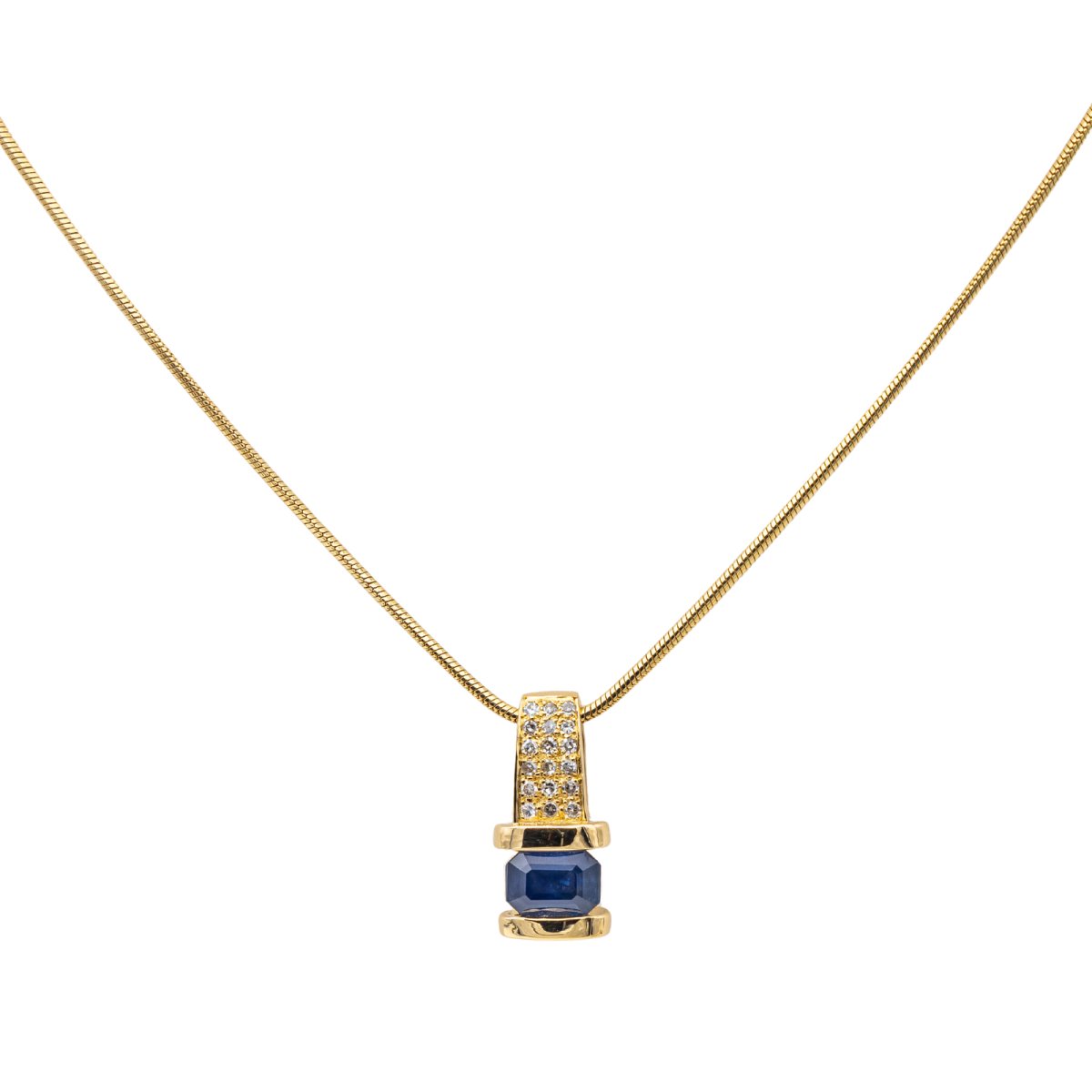 Collier Gay Frères Or jaune Saphir - Castafiore