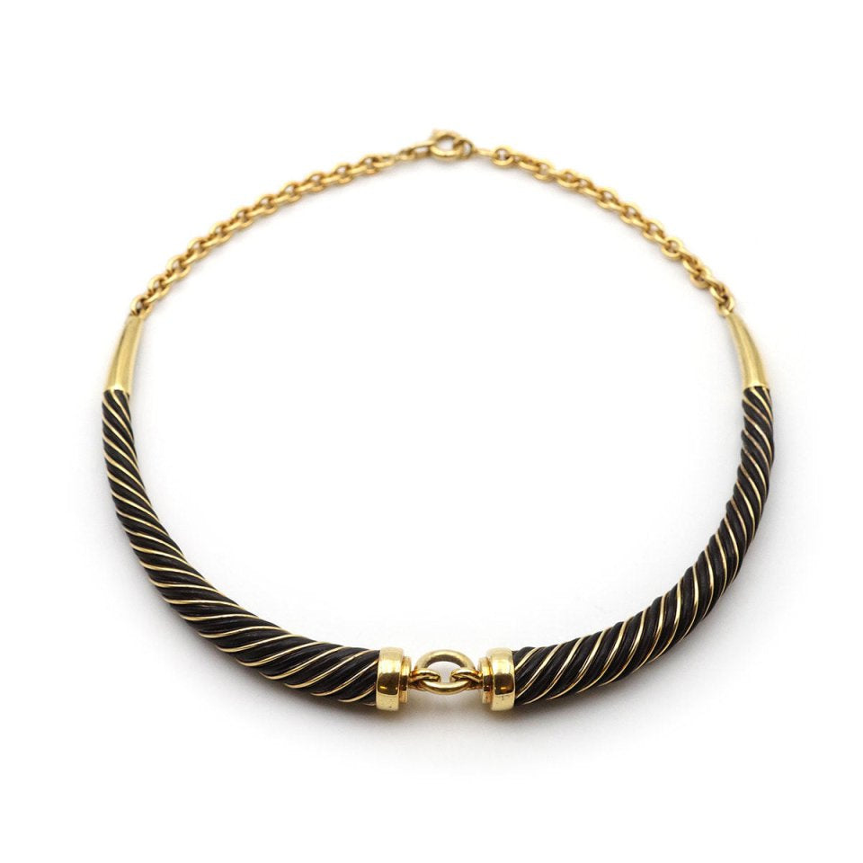 Collier Gay Frères torque or et argent - Castafiore