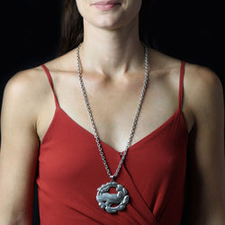 Collier GEORG JENSEN Colombe en argent - Castafiore